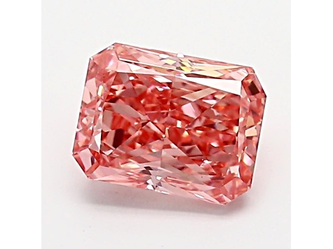 1.13ct Intense Pink Radiant Cut Lab-Grown Diamond VVS2 Clarity IGI Certified