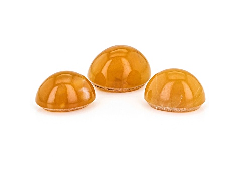 Fire Opal Cat's Eye Oval Matched Set of 3 5.60ctw