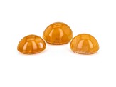 Fire Opal Cat's Eye Oval Matched Set of 3 5.60ctw