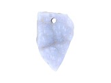 Turkish Botryoidal Blue Chalcedony 30.2x18.5mm Free-Form Cabochon Focal Bead