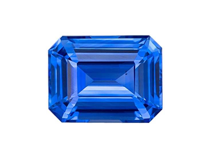 Sapphire Loose Gemstone 6.7x5.1mm Emerald Cut 1.14ct