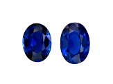 Sapphire Unheated 6.8x4.9mm Oval Matched Pair 2.03ctw
