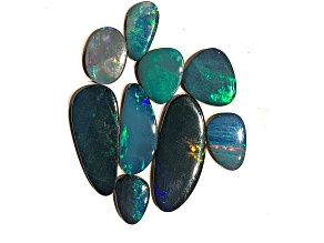 Opal on Ironstone Free-Form Doublet Parcel 14.50ctw