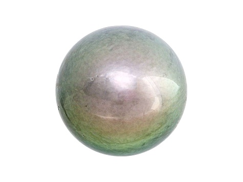 Cultured Tahitian Pearl 15mm Round Light Pistachio