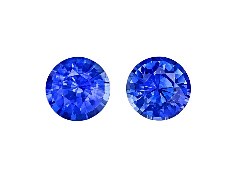 Sapphire 4.9mm Round Matched Pair 1.05ctw
