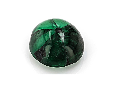 Trapiche Emerald 10.2x9.6mm Oval Cabochon 3.66ct