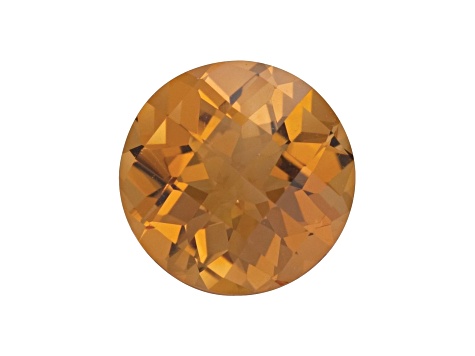 Citrine 7mm Round Checkerboard Cut 1.20ct