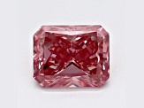 1.09ct Vivid Pink Radiant Cut Lab-Grown Diamond VS2 Clarity IGI Certified