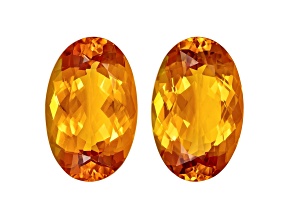Citrine 22x14mm Oval Matched Pair 33.77ctw