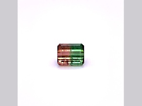 Bi-Color Tourmaline 8.2x6.75mm Emerald Cut 2.71ct