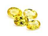 Yellow Sapphire Oval Set of 4 1.91ctw
