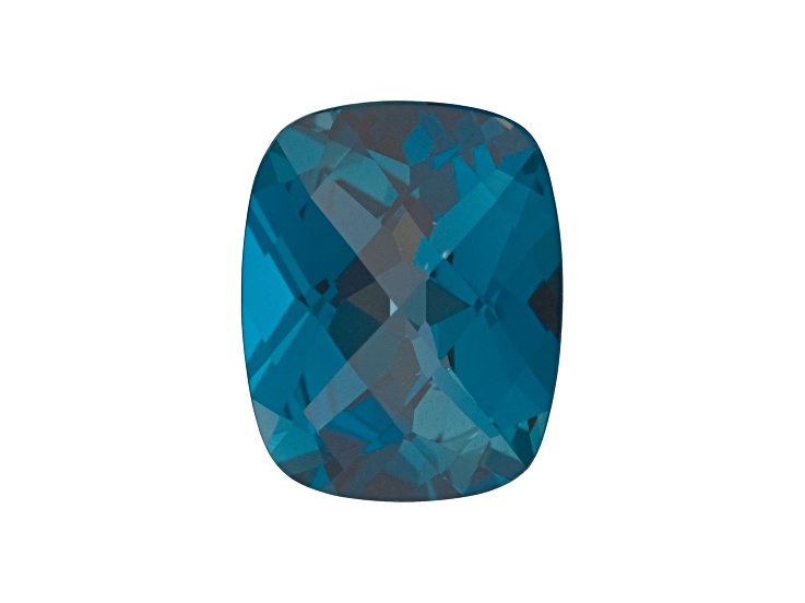 London Blue Topaz 8x6mm Checkerboard Cushion 1.70ct