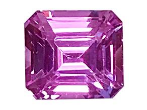 Pink Sapphire Loose Gemstone Unheated 7.5x6.7mm Emerald Cut 2.54ct