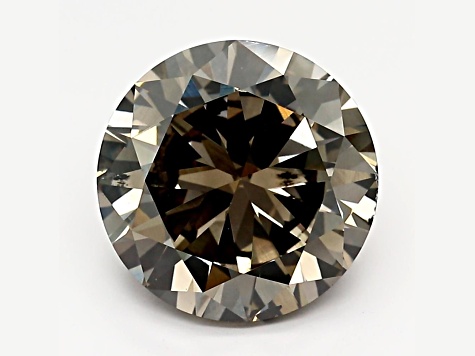 4.04ct Dark Brown Round Lab-Grown Diamond SI1 Clarity GIA Certified