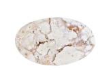 White Horse Agate 24.5x14.8mm Oval Cabochon 14.73ct