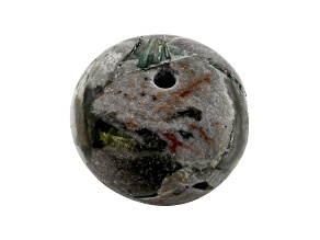 Wavellite In Matrix 29mm Rondelle Focal Bead 113.97ct