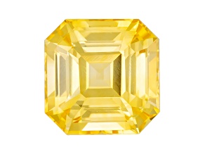 Yellow Sapphire Loose Gemstone 6.1mm Emerald Cut 1.58ct