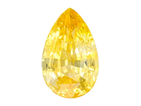 Yellow Sapphire Loose Gemstone 9.1x5.7mm Pear Shape 1.72ct