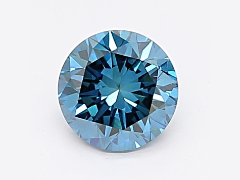 1.00ct Deep Blue Round Lab-Grown Diamond VS2 Clarity IGI Certified