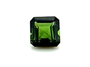 Bluish Green Tourmaline 6.5x6.3mm Emerald Cut 1.50ct