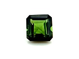 Bluish Green Tourmaline 6.5x6.3mm Emerald Cut 1.50ct