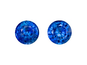 Sapphire 6.7mm Round Matched Pair 2.84ctw