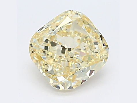 1.61ct Yellow Cushion Lab-Grown Diamond VS2 Clarity IGI Certified