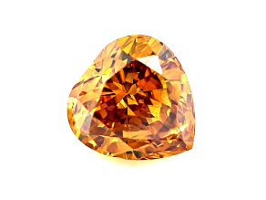 Natural Yellow Diamond 6.37x6.23mm Heart Shape 1.01ct