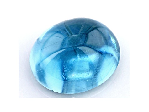 Blue Zircon 9x7.5mm Oval Cabochon 4.00ct - 1F00NA | JTV.com