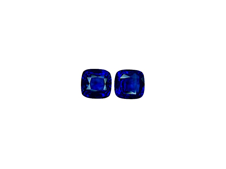 Sapphire 12mm Cushion Matched Pair 22.05ctw
