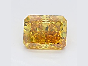 0.88ct Vivid Yellow Radiant Cut Lab-Grown Diamond VS2 Clarity IGI Certified