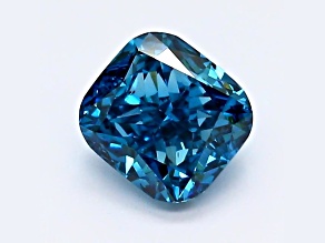 1.07ct Dark Blue Cushion Lab-Grown Diamond SI2 Clarity IGI Certified