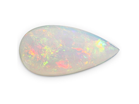 Ethiopian Opal 28.07x14.56mm Pear Shape Cabochon 13.72ct