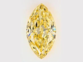 1.13ct Intense Yellow Marquise Lab-Grown Diamond VVS2 Clarity IGI Certified