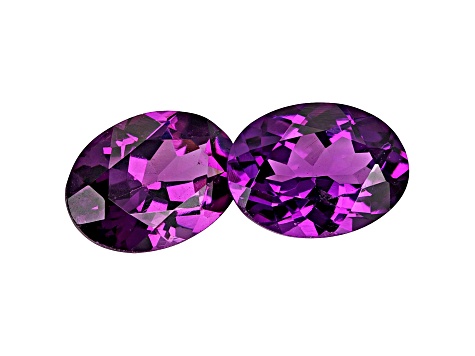 Grape Garnet 7x5mm Oval Matched Pair 1.92ctw