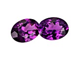 Grape Garnet 7x5mm Oval Matched Pair 1.92ctw