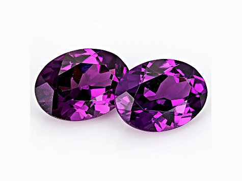 Grape Garnet 7x5mm Oval Matched Pair 1.92ctw