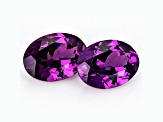 Grape Garnet 7x5mm Oval Matched Pair 1.92ctw