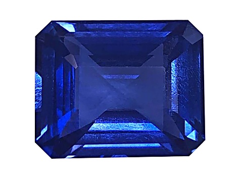 Sapphire Loose Gemstone 12.5x10.2mm Emerald Cut 8.14ct