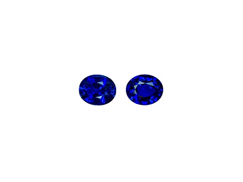 Sapphire 9.2x7.8mm Oval Matched Pair 6.45ct