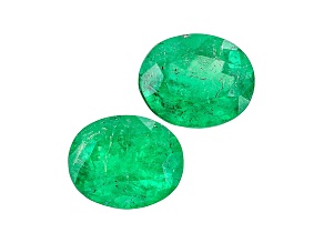 Colombian Emerald 8.5x6.8mm Oval Matched Pair 3.19ctw