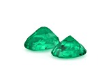 Colombian Emerald 7.0x5.6mm Oval Matched Pair 1.69ctw