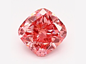 1.04ct Vivid Pink Cushion Lab-Grown Diamond SI1 Clarity IGI Certified