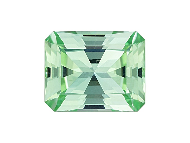 Bluish Green Tourmaline 7.7x6.1mm Radiant Cut 1.45ct