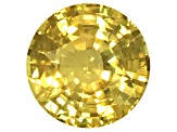 Yellow Sapphire Loose Gemstone Unheated 9.7mm Round 4.31ct