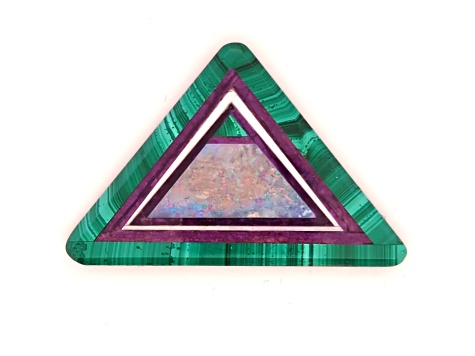 Intarsia Multi-Stone Inlay 5.31x37.5mm Triangle