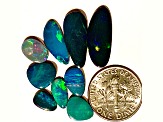 Opal on Ironstone Free-Form Doublet Set of 9 14.80ctw