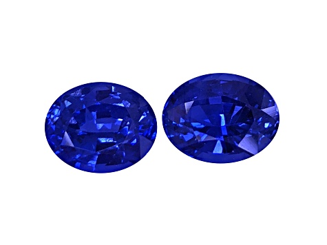 Sapphire 10.8x8.4mm Oval Matched Pair 8.72ctw