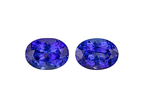 Tanzanite 9.4x6.8mm Oval Matched Pair 4.48ctw