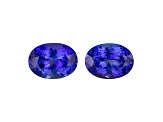 Tanzanite 9.4x6.8mm Oval Matched Pair 4.48ctw